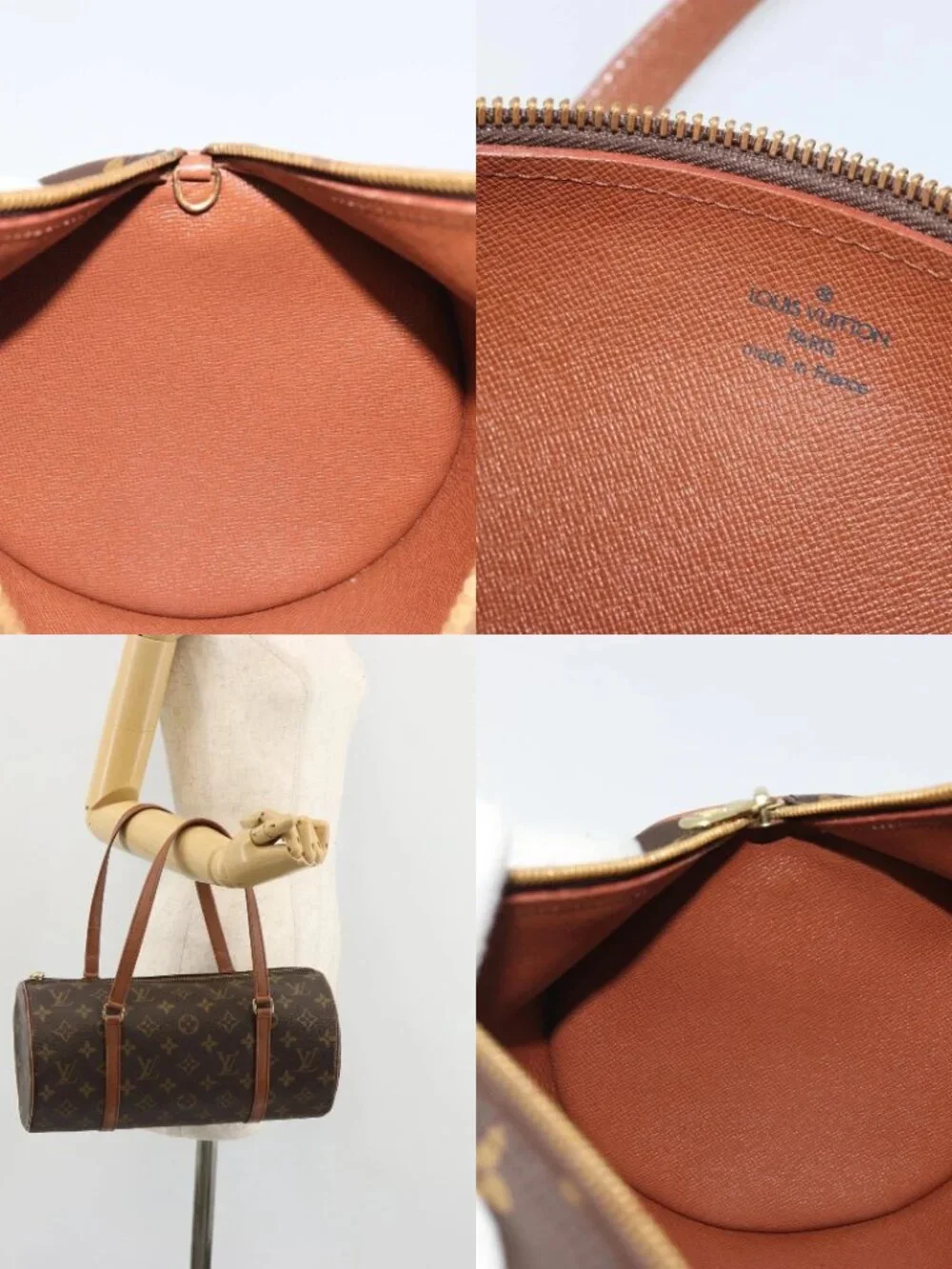 LOUIS VUITTON Monogram Papillon 30 Hand Bag M51385 LV Auth BA13599